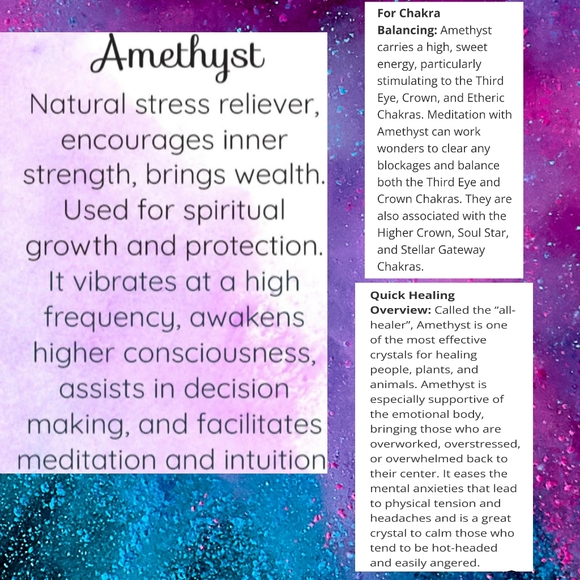 Amethyst Lapis Lazuli Bracelet Natural Stone Crystal Healing Bracelet - Picture 8 of 8